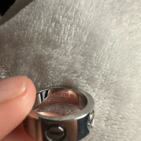 Cartier Love Rings Set in Gold and Silver - Picture 6 of 9